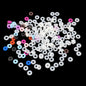 Rubber Rings 6 MM Dia 2 MM Thick With 2 MM Hole (175+ PCs) Transparent With Few Colors (#OT238)