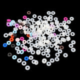 Rubber Rings 6 MM Dia 2 MM Thick With 2 MM Hole (175+ PCs) Transparent With Few Colors (#OT238)