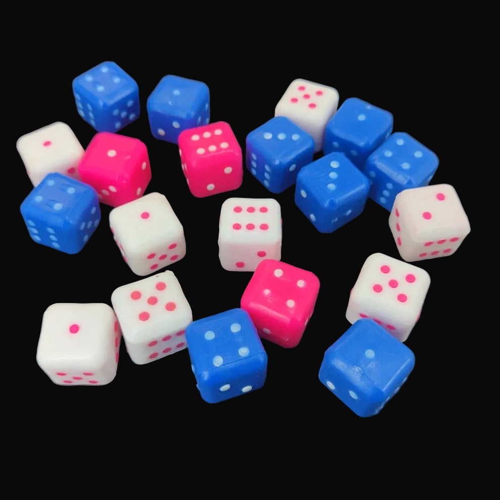 Acrylic Dice 16 MM 6-Sided Cube For Playing Board Games Math (#Ot3)