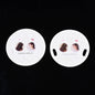 Mini Hair Claw Clips Accessories Display Hanger Cards (50 Pieces) 2.5 Inch 10 Slots Round White [jefs-dispcrdtool-00011-m1]