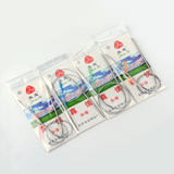 Wired Circular Stainless Sewing Needle 30 Inch 2.5 MM Thick + 1 Plastic Needle 2.75 Inch For Yarn Knitting Crochet Crafts