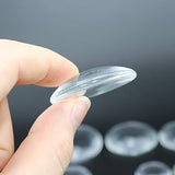 Glass Cabochons Embellishments 25x5.5-6 MM (Pack of 10 PCs) Round Dome Flat Back Transparent For DIY Crafts Jewellery Making Magnets