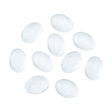 Glass Cabochons Embellishments 20x15x5 MM (10 Pieces) Oval Dome Patch Transparent Color For Jewellery Making DIY Painting Crafts Decoration [jefs-embelshcabo-00001-m24]