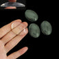 Glass Cabochons Embellishments 40x30x7-8 MM (Pack of 4 PCs) Oval Dome Flat Back Transparent For DIY Crafts Jewellery Making Magnets