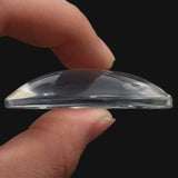 Glass Cabochons Embellishments 40x30x7-8 MM (Pack of 4 PCs) Oval Dome Flat Back Transparent For DIY Crafts Jewellery Making Magnets