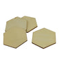 Wooden Bases Blanks 5.9x5.2x0.25 CM (4 Pieces) Hexagon For DIY Crafts Painting Arts Decoration Gifts [jefs-embelshcabo-00003-m1]