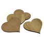 Wooden Bases Blanks 5x4.9x0.25 CM (4 Pieces) Heart For DIY Crafts Painting Arts Decoration Gifts [jefs-embelshcabo-00003-m2]