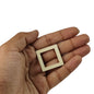 Wooden Rings 3x3x0.25 CM (10 Pieces) Square For Sewing Macrame Crochet DIY Crafts Painting Arts Decoration [jefs-embelshcabo-00004-m4]