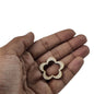 Wooden Rings 19x17 MM (10 Pieces) Flower For Sewing Macrame Crochet DIY Crafts Painting Arts Decoration [jefs-embelshcabo-00004-m5]
