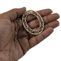 Wooden Rings 50x40x3 MM (10 Pieces) Oval For Sewing Macrame Crochet DIY Crafts Painting Arts Decoration [jefs-embelshcabo-00004-m6]