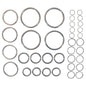 Chromium Plated Metal Rings (6 Sizes Mixed - 36 PCs Total) Silver Color For DIY Crafts Projects Macrame Dream Catchers Blinds Decorations