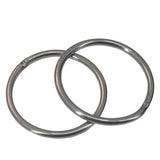 Stainless Steel Rings 53x3.5 MM (2 Pieces) Heavy Duty Silver Color For DIY Crafts Projects Macrame Dream Catchers Blinds Decorations
