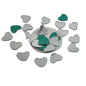 Shisha Glass Mirrors 15 MM (60+ Pieces, 25 GM Wt) Heart For Sewing Embroidery Crafts Jewellery Multipurpose Transparent [jefs-embelshcabo-00124-m16]