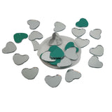 Shisha Glass Mirrors 15 MM (60+ Pieces, 25 GM Wt) Heart For Sewing Embroidery Crafts Jewellery Multipurpose Transparent [jefs-embelshcabo-00124-m16]