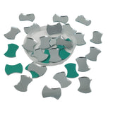 Shisha Glass Mirrors 14x10 MM (80+ Pieces, 25 GM Wt) Concave Rectangle For Sewing Embroidery Crafts Jewellery Multipurpose Transparent [jefs-embelshcabo-00124-m18]
