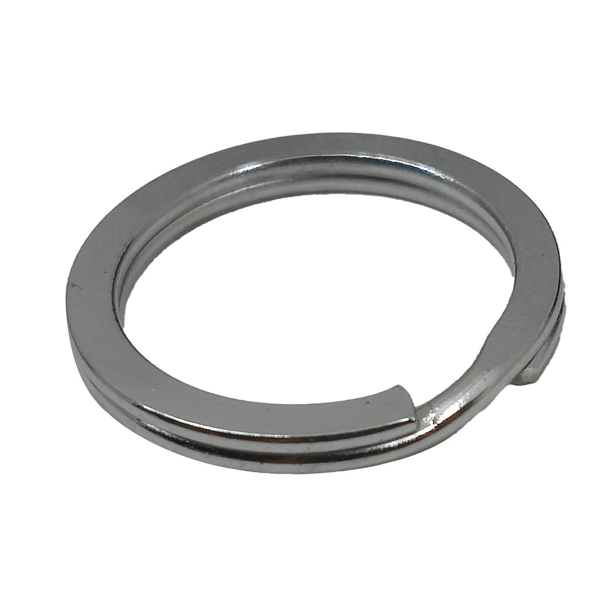 Keychain Making Mild Steel Ring Base 2 CM / 20 MM Round Silver Color (Pack of 10 pieces)