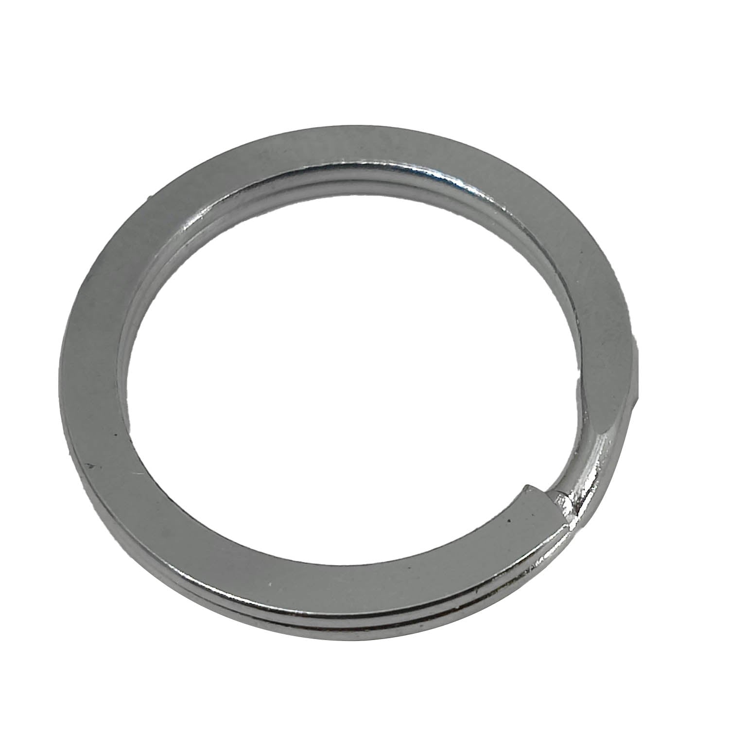 Keychain Making Mild Steel Ring Base 2 CM / 20 MM Round Silver Color (Pack of 10 pieces)