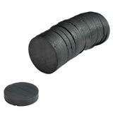 Ferrite Magnets 15x3 MM Round (10 Pieces) Dark Metal Color For DIY Crafts Projects Jewellery Decoration Utilities [jefs-gnrlcrftsupp-00048-m5]