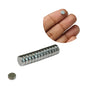 Small Durable 6x2 MM Magnets (10 Pieces) Silver Color NeoDymium Stationary White Board Use [jefs-gnrlcrftsupp-00048-m7]