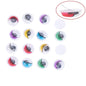 Plastic Wiggle Googly Eyes 10 MM (25 Pieces, Mixed Colors) Round Self Adhesive For Doll Toy Making DIY Crafts [jefs-gnrlcrftsupp-00051-m1]