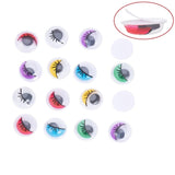 Plastic Wiggle Googly Eyes 10 MM (25 Pieces, Mixed Colors) Round Self Adhesive For Doll Toy Making DIY Crafts [jefs-gnrlcrftsupp-00051-m1]
