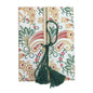 Vintage Handmade Journal Notebook (1 PC x 50 Pages) 6x8 Inch Bamboo Sticks Organic Cotton Papers Thread Tassle Lock Personal Gifts Multicolor [jefs-offcstnry-00003-m10]
