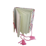 Handmade Vintage Journal Notebook (1 PC x 50 Pages) 6x8 Inch Bamboo Sticks Organic Cotton Papers Thread Tassle Lock Personal Gifts Multicolor [jefs-offcstnry-00003-m11]