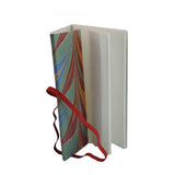 Vintage Handmade Journal Flap Notebook (1 PC x 18 Pages) 5x7 Inch Elastic Lock Organic & Cotton Papers Corporate Personal Gifts Multicolor [jefs-offcstnry-00003-m6]
