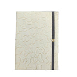 Vintage Handmade Journal Flap Notebook (1 PC x 18 Pages) 5x7 Inch Elastic Lock Organic & Cotton Papers Personal Corporate Gifts Multicolor [jefs-offcstnry-00003-m8]