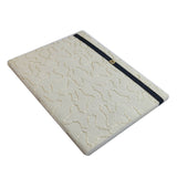 Vintage Handmade Journal Flap Notebook (1 PC x 18 Pages) 5x7 Inch Elastic Lock Organic & Cotton Papers Personal Corporate Gifts Multicolor [jefs-offcstnry-00003-m8]