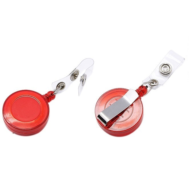 [**Only For Prepaid Orders, Above Rs 500, Only One Unit Per Customer**] Free Giveaway Product ID Card Holder (1 Piece) Red Retractable
