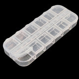 Miniature 12-Partition Plastic Box (1 Piece) For Pills Nail Art Multipurpose Packing & Storage (#OT1)
