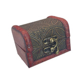 Vintage Wooden Jewellery Gift Box 8x6x6 CM (1 PC) Retro Vanity Storage For Chains Earrings Bracelets Accessories Keychains