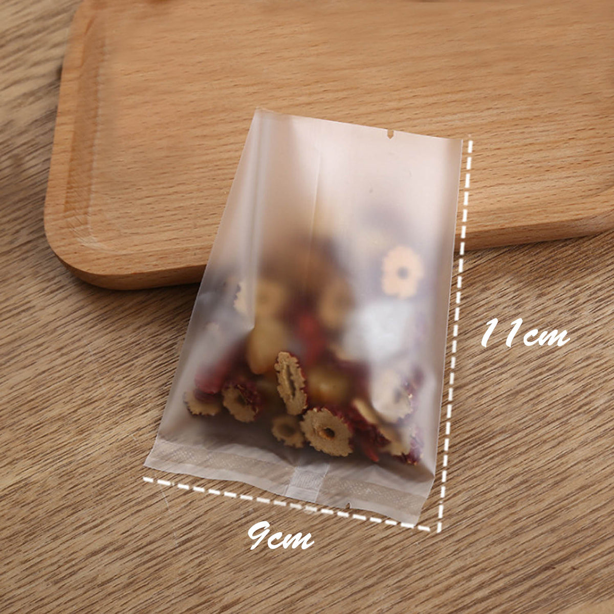 Frosted Bakery Cookie Packing Pouches Multipurpose Heat Sealable