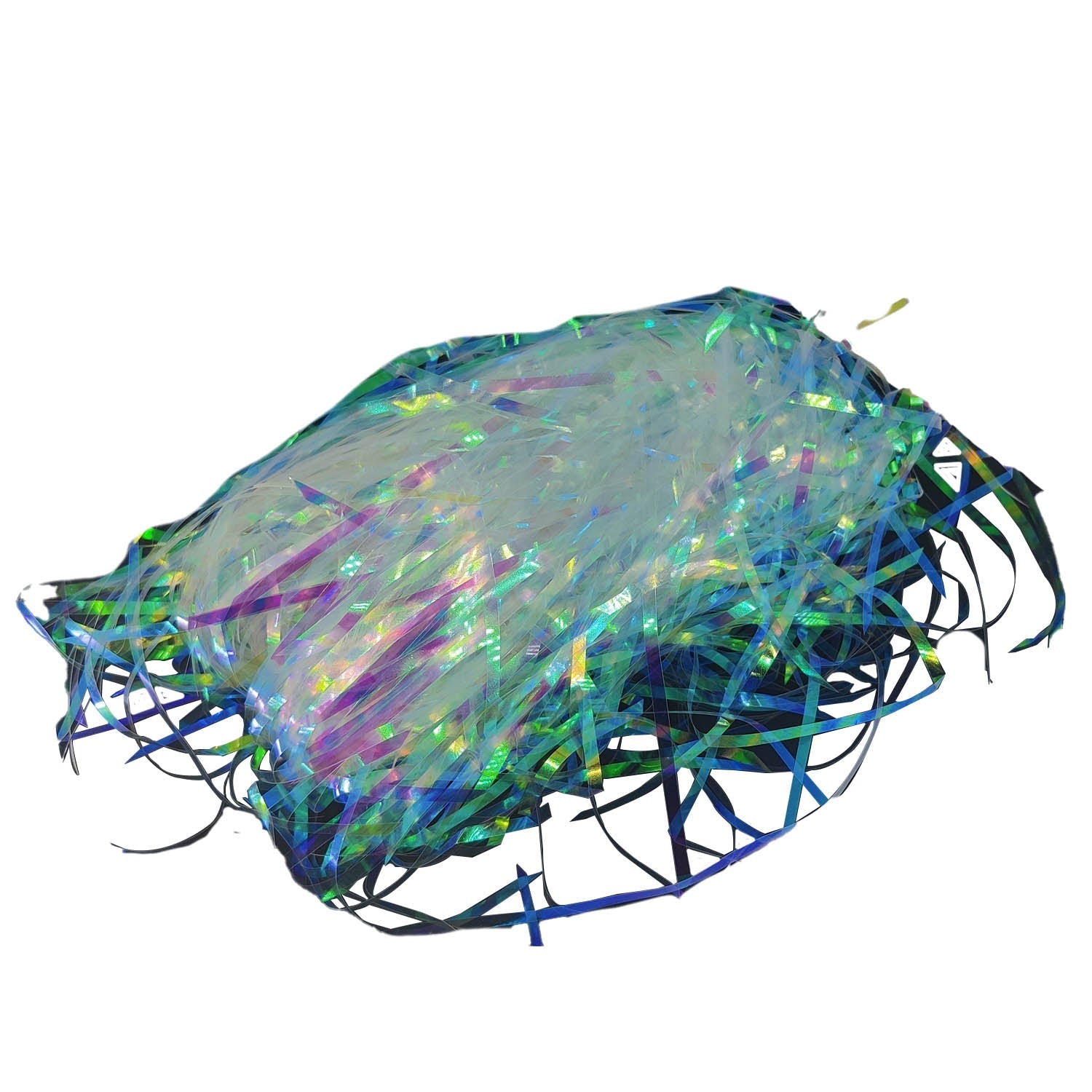 Raffia Paper Shred Void Fillers (30 Grams) Glitter Transparent For Gift Box Packing Packaging Filling