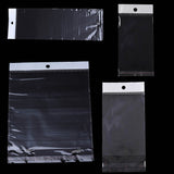 BOPP Adhesive Covers Self Seal Hanging Packing Pouches Transparent For Jewellery Stationary Accessories