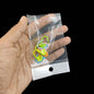 BOPP Adhesive Covers Self Seal Hanging Packing Pouches Transparent For Jewellery Stationary Accessories