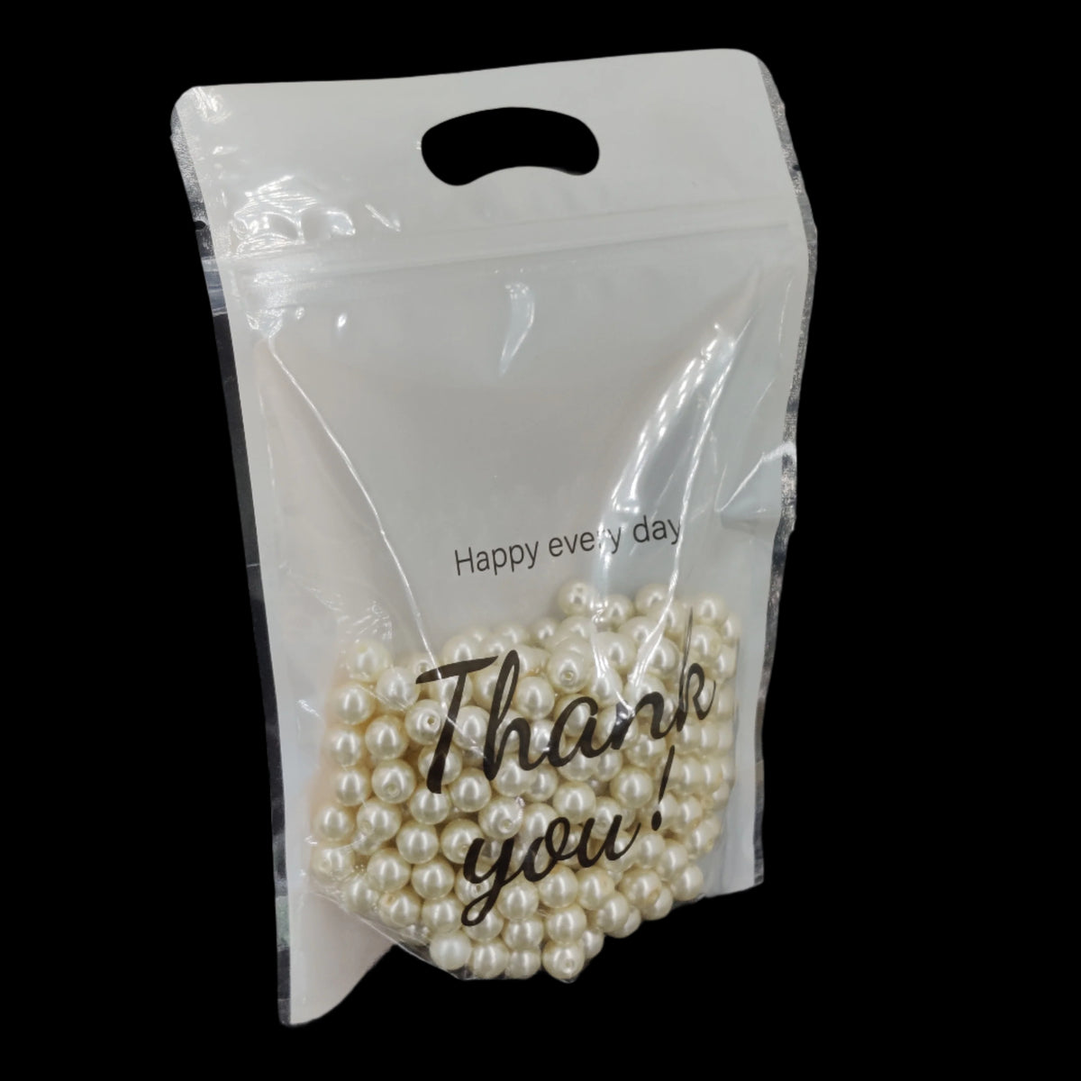 Thank You Printed Mylar Standup Pouches (10 PCs) 9x6x1.35 Inch With Inside 6x5.5 Inch Resealable Zip Locks For Cookie Chocolates Gifts