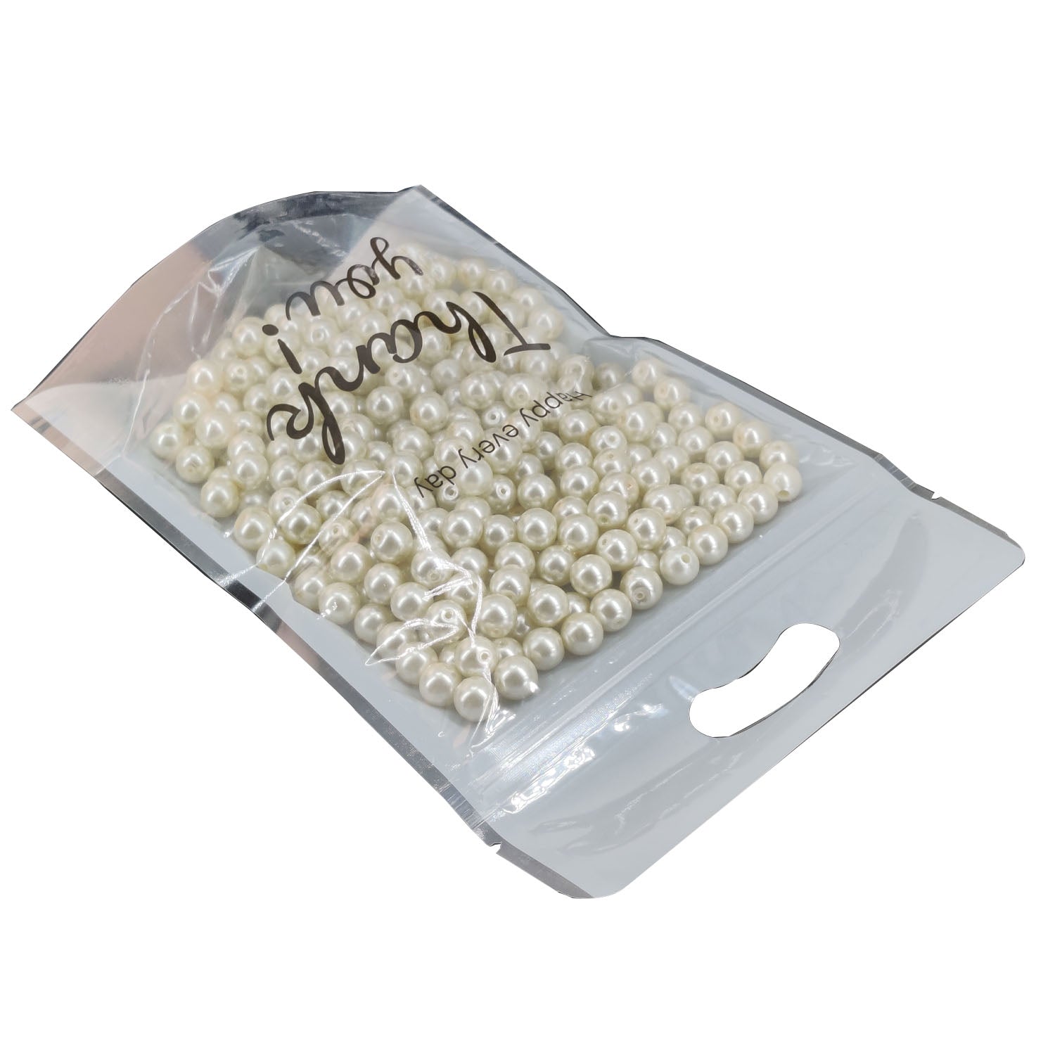 Thank You Printed Mylar Standup Pouches (10 PCs) 9x6x1.35 Inch With Inside 6x5.5 Inch Resealable Zip Locks For Cookie Chocolates Gifts