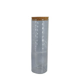 Glass Dome Cloche Cover Containers 1000 ML 25x7.5 CM (1 Piece) Bottles Bell Jars With Cork Lid For Gifts Decoration Plants Storage [jefs-pack-boxnsupp-00122-m10]