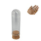 Glass Dome Cloche Cover Containers 10 ML 6x2 CM (3 Pieces) Bottles Vials With Cork Lid For Gifts Decoration Plants Crafts Storage [jefs-pack-boxnsupp-00122-m11]