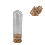 Glass Dome Cloche Cover Containers 10 ML 6x2 CM (3 Pieces) Bottles Vials With Cork Lid For Gifts Decoration Plants Crafts Storage [jefs-pack-boxnsupp-00122-m11]
