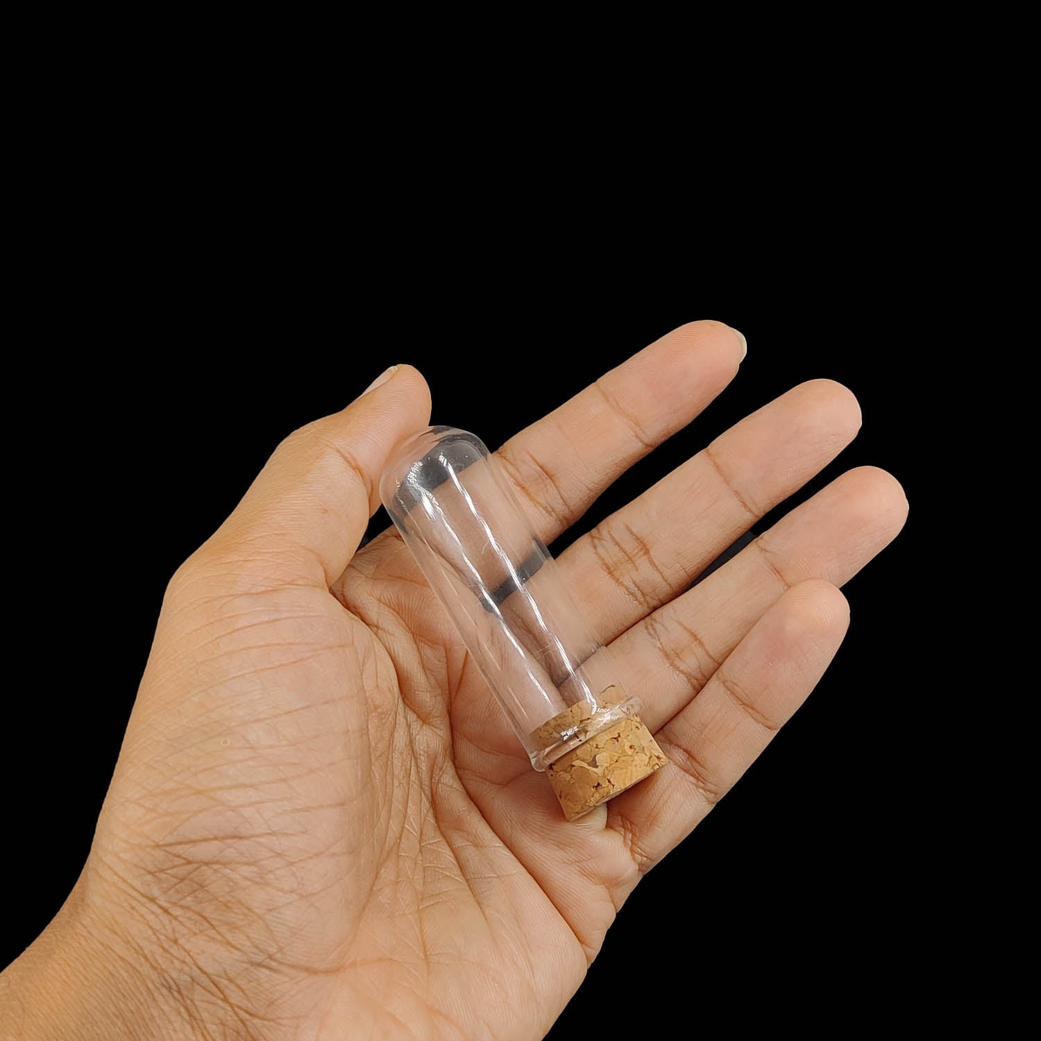 Glass Dome Cloche Cover Containers 10 ML 6x2 CM (3 Pieces) Bottles Vials With Cork Lid For Gifts Decoration Plants Crafts Storage [jefs-pack-boxnsupp-00122-m11]