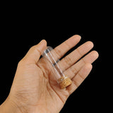 Glass Dome Cloche Cover Containers 10 ML 6x2 CM (3 Pieces) Bottles Vials With Cork Lid For Gifts Decoration Plants Crafts Storage [jefs-pack-boxnsupp-00122-m11]