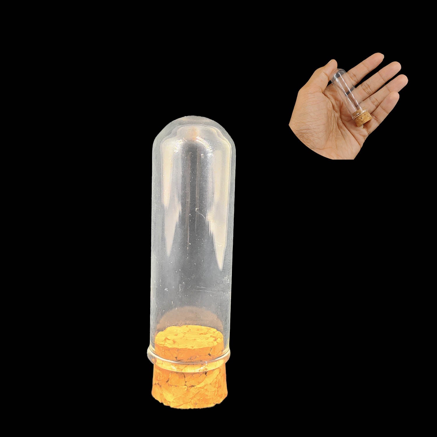 Glass Dome Cloche Cover Containers 10 ML 6x2 CM (3 Pieces) Bottles Vials With Cork Lid For Gifts Decoration Plants Crafts Storage [jefs-pack-boxnsupp-00122-m11]