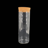 Glass Dome Cloche Cover Containers 250 ML 15x5 CM (1 Piece) Bottles Bell Jars With Cork Lid For Gifts Decoration Plants Storage [jefs-pack-boxnsupp-00122-m13]