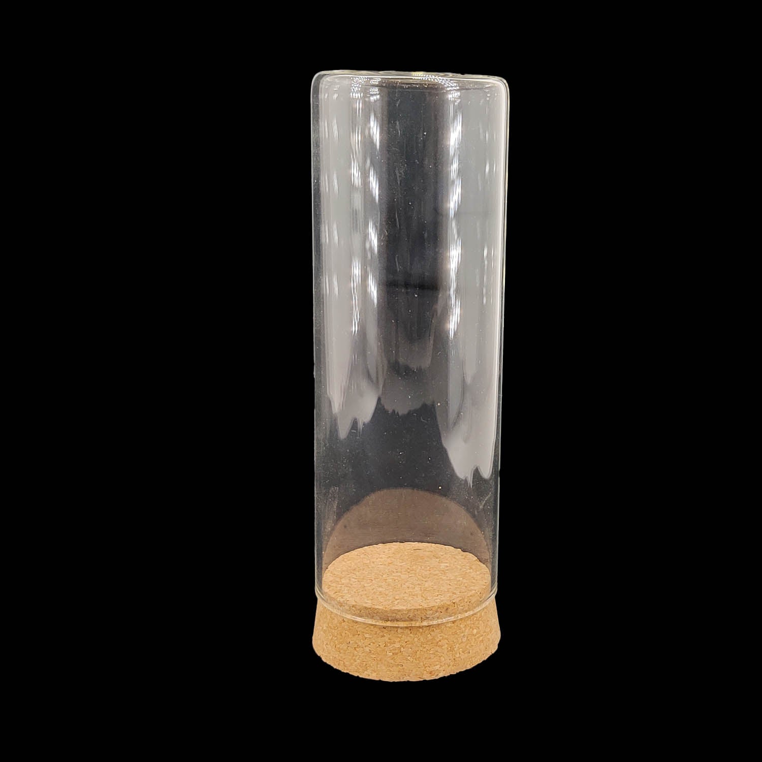 Glass Dome Cloche Cover Containers 250 ML 15x5 CM (1 Piece) Bottles Bell Jars With Cork Lid For Gifts Decoration Plants Storage [jefs-pack-boxnsupp-00122-m13]