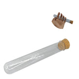 Glass Dome Cloche Cover Containers 60 ML 15x2.5 CM (3 Pieces) Bottles Tube Vials With Cork Lid For Gifts Decoration Crafts Storage [jefs-pack-boxnsupp-00122-m14]