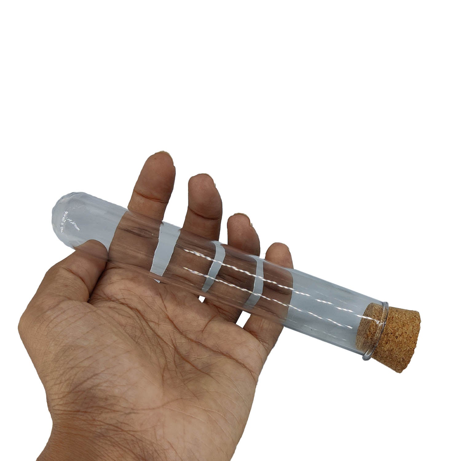 Glass Dome Cloche Cover Containers 60 ML 15x2.5 CM (3 Pieces) Bottles Tube Vials With Cork Lid For Gifts Decoration Crafts Storage [jefs-pack-boxnsupp-00122-m14]