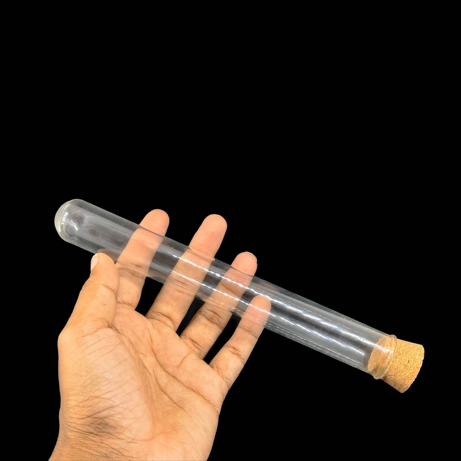 Glass Dome Cloche Cover Containers 100 ML 20x2.5 CM (3 Pieces) Bottles Tube Vials With Cork Lid For Gifts Decoration Crafts Storage [jefs-pack-boxnsupp-00122-m15]